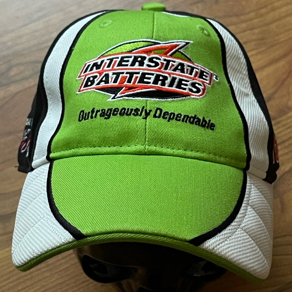 Kyle Busch Interstate Batteries NASCAR Adjustable Hat #18 Green